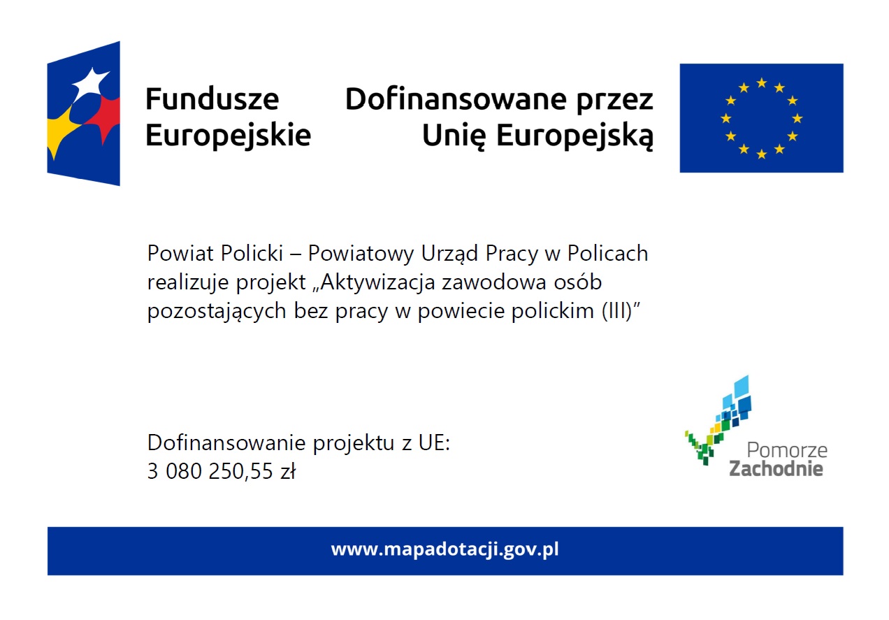 Zdjęcie artykułu FEPZ 6.1 Aktywizacja zawodowa osób pozostających bez pracy w powiecie polickim (III)