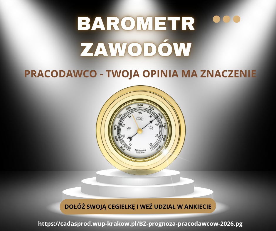 Zdjęcie artykułu BAROMETR ZAWODÓW – TWOJA OPINIA MA ZNACZENIE!