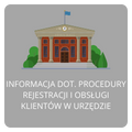 Informacja dot. procedury rejestracji i obsługi klientów w urzędzie
