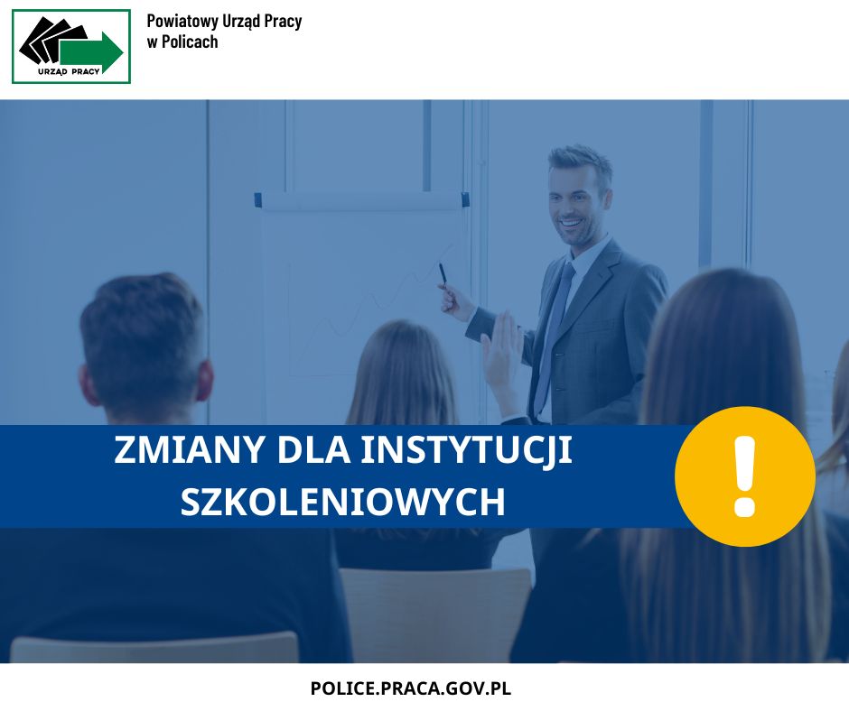 Zdjęcie artykułu WAŻNA INFORMACJA DLA INSTYTUCJI SZKOLENIOWYCH