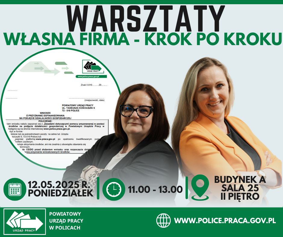 Zdjęcie artykułu Warsztaty własna firma - "krok po kroku"