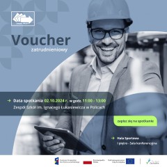 Zdjęcie artykułu Zaproszenie na spotkanie "Voucher zatrudnieniowy w...